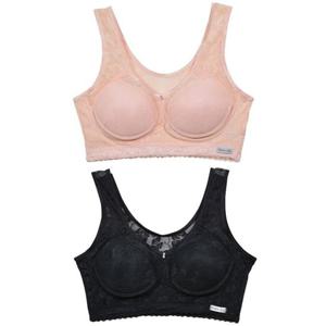 (탈렌트)쿨인견 플라워 쟈가드 풀컵 노와이어 B컵브라