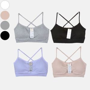 깔끔한 디자인 면스판 스포츠 브라 0916jy