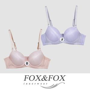 (폭스)고급스러운 디자인 와이어 3/4컵 몰드 D컵 브라