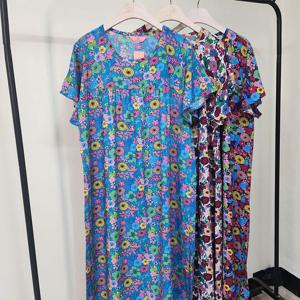 국산 여름 빅사이즈 레이온 원피스잠옷