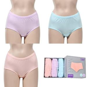 (트라이)파스텔 여성 맥시 삼각 팬티 3매입0133fd
