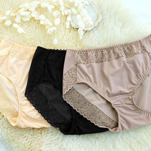 자카드 플라워 노라인 햄팬티