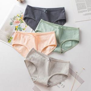 여자팬티 속옷 6장 리본 코튼 삼각팬티 면팬티