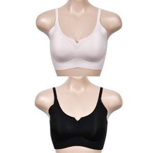 심플 베이직 노와이어 실리콘 어깨끈 브라0081aj