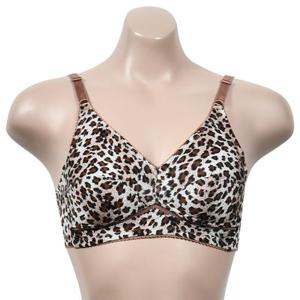 부드럽고 시원한 인견 호피패턴 노몰드 풀컵 브라