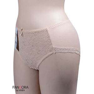 (비비안)(PT7073)플라워 레이스 누디 햄 팬티