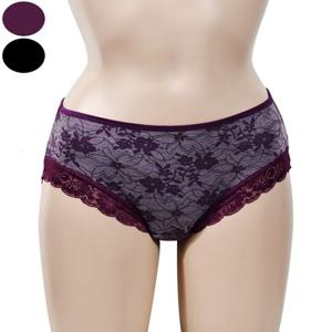 감각적인 플라워 나염 편안한 맥시 레이스라인 여성 삼각팬티