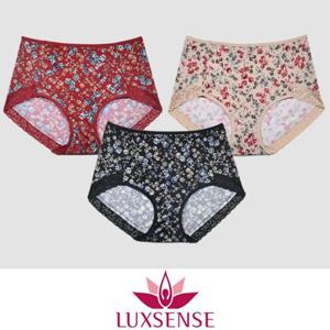 (럭센스)잔잔한 꽃무늬 여성 맥시 삼각팬티