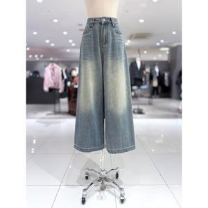 러브앤쇼  워싱 와이드 데님 팬츠 (GCFJGPT06)