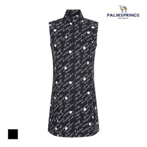 [팜스프링스] 여성 롱기장 레터링 집업민소매원피스_SWOL222658