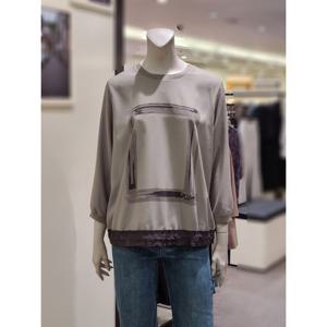 [트리아나]MARIO소고 밑단스트링조절 프린트블라우스AI3BA03