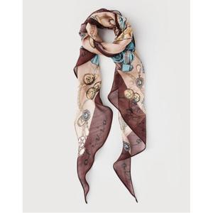 [올리비아로렌]로고 체인 삼각 스카프_VYCXF4Z7421