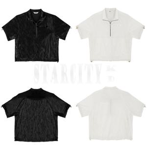 볼빅 여성 LAB 골프 홑겹 반팔 메탈릭 아노락 VLWBP801_KD