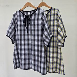 나야홍 / 빅사이즈셔링블라우스 U672L508 무자크퍼프리본블라우