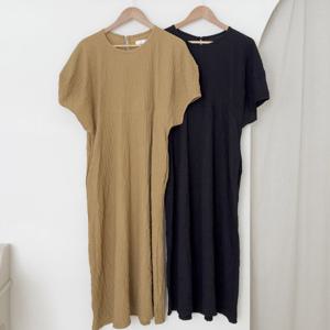 나야홍 / 빅사이즈라운드원피스 V117L508 볼륨소매스판롱원피스