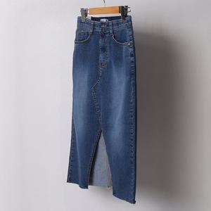 나야홍 / 빅사이즈스커트 B956L508 히든스판롱H청치마 LO