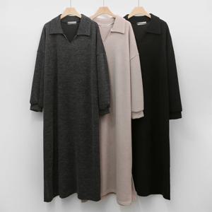 나야홍 / 빅사이즈롱원피스 K536L508 카라브이넥트임원피스 NO