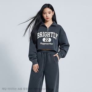 [더데이걸]걸크러쉬 반집업 맨투맨 TGMA25806