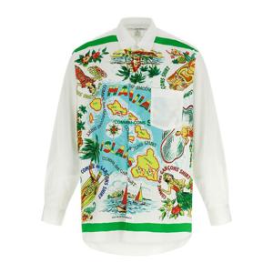 꼼데가르송 패턴 프론트 코튼 셔츠 FPB060W25 1