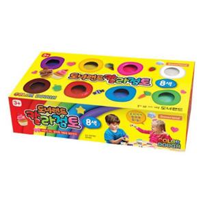 칼라점토8색 도너랜드 엄마표미술 홈스쿨링 만들기 집콕만들기 아동미술만들기 diy키트 미술놀이 놀이키트 미술재료 방과후