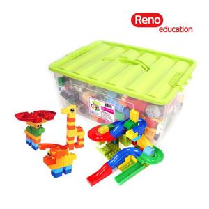 (브레인숲) 교육용 듀오 레일블록108 브레인숲191010등록 원목완구 원목교구 교구교재 장남감