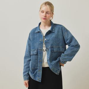 FOCUS  빅 포켓 박시 데님 자켓 PBVFF5F1JK1041