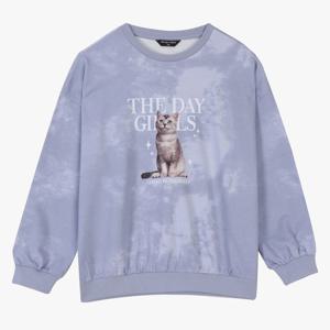 [더데이걸]박시핏 고양이 맨투맨(2컬러)TGMA25102