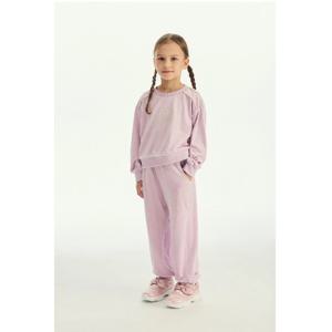 [베네통 키즈] 벨로아 맨투맨 세트QAMT14561LV QATP05561LV