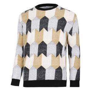 [파파브로] 남성 패턴짜임 라운드넥 니트티셔츠 LM-KN-904