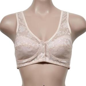 왕뽕 조은 인견 앞버튼 노와이어 B컵 브라 플라워 편한