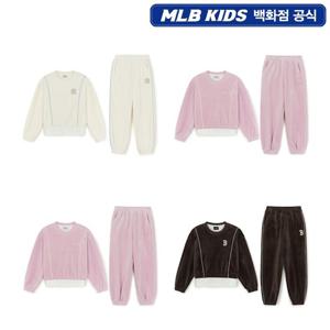 [MLB키즈] 스포티브 베이직 여아 벨벳 맨투맨세트 7FS2B0856