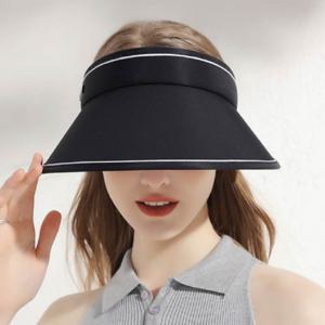 베이직 와이드 썬캡 블랙 UV차단 썬캡 햇빛가리개 여성썬캡 여자썬캡 썬캡모자 선캡 캡 여름썬캡 여성모자 여자모자