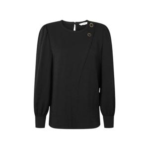 [캐리스노트]단추 포인트 블라우스 CN3FBL703