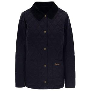 BARBOUR 대비색 칼라가 있는 네이비 블루 퀼팅 재킷 폴리아미드 여성용 LQU0475NY91