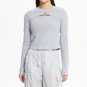 [뉴발란스]뉴발란스 W 라이트 슬림 컷아웃 긴팔티 NBNDE3W822-AC