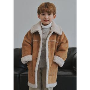 [빈HU] (BZ61CT01CM)카멜 베이지 에코퍼 무스탕 코트