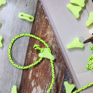 미니 야광 삼각 스토퍼 10p 캠핑스토퍼 야광스토퍼 삼각스토퍼 캠피용품 스토퍼