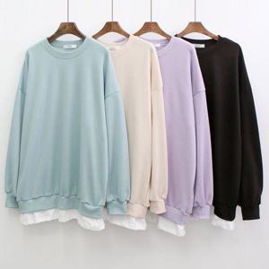 나야홍 / 빅사이즈티 V215L509 포인트이너티무지맨투맨 LI