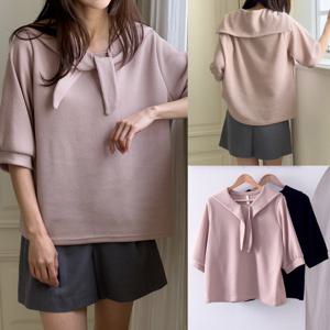 나야홍 / 위쉬몰 GO 세일러카라니트티셔츠(V191H509) 빅사이즈