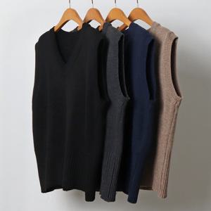 나야홍 / 빅사이즈베스트 J528L509 브이넥주름니트조끼 EB