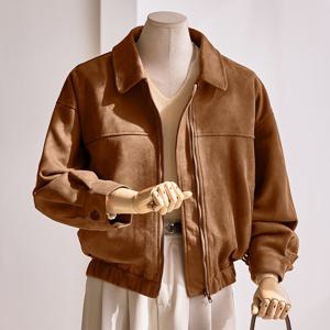 [커스텀에이블] 카라 밑단 주름 루즈핏 집업 점퍼_T2509JP012C