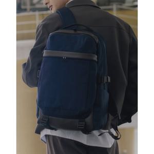 [헤지스]네이비 코듀라 나일론 백팩 HJBA5F351N2