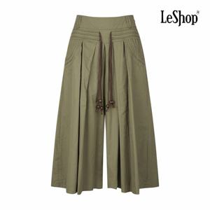 [르샵] 구슬끈 플레어 와이드 7부 팬츠 (BP9PT006A)