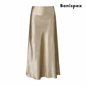 [보니스팍스] 새틴 플레어 롱 스커트 (XP9SK002M0)