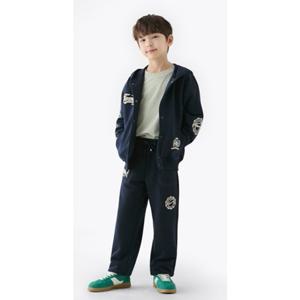 [타미힐피거칠드런] 바시티 그래픽 스웨트 팬츠 T42F6PPC400BT1