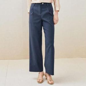 더아이잗 세이브존04 린넨 백 밴딩 세미 와이드 팬츠 IR4A0SL111