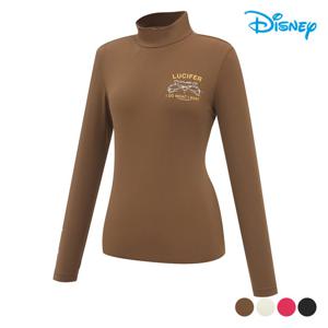 [디즈니골프]여성 아트웍 베이스레이어 긴팔 하이넥 하프넥 티셔츠 DP3LTS080
