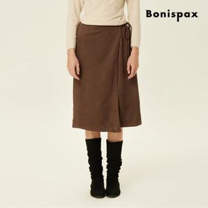 [보니스팍스] 스웨이드 랩 미디 팬츠 (XP9PT008M0)