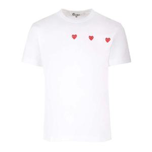 꼼데가르송   반팔 티셔츠 FW24 AX T337 0513 5514336 White