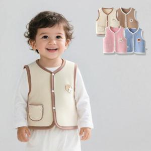 [조이멀티]포슬패치 여아남아 극세사 수면조끼 205970